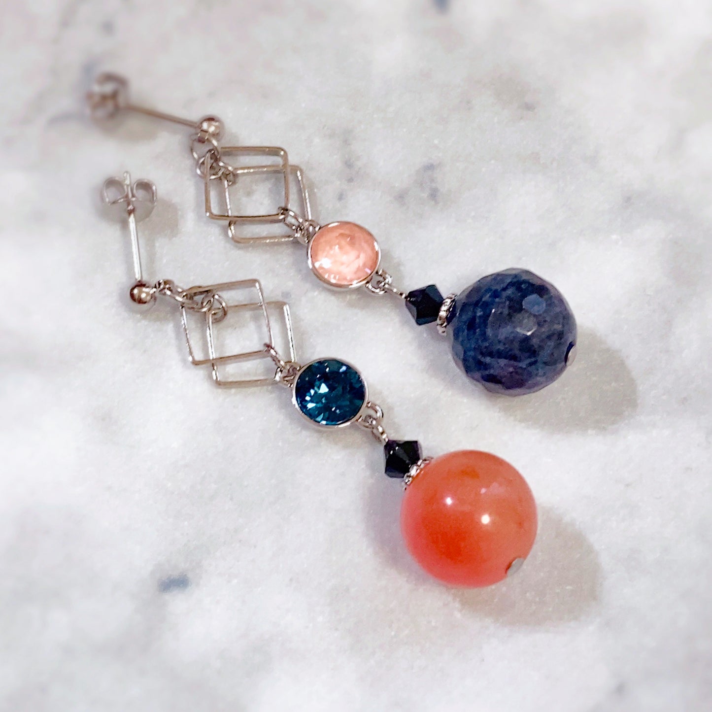 イメージチャーム&ベネチアガラス ドロップピアス/イヤリング