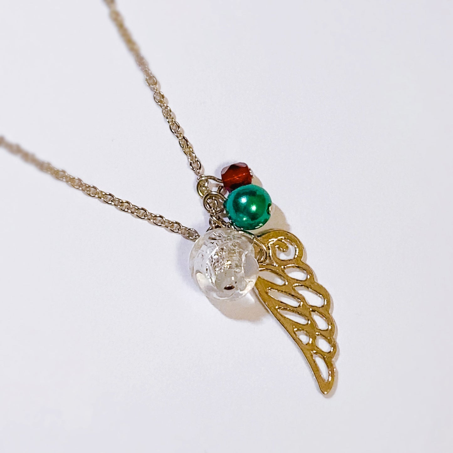 ベネチアガラス&イメージチャーム ネックレス