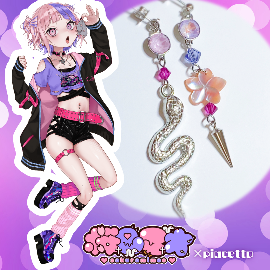 【桜巳マオ】イメージピアス/イヤリング