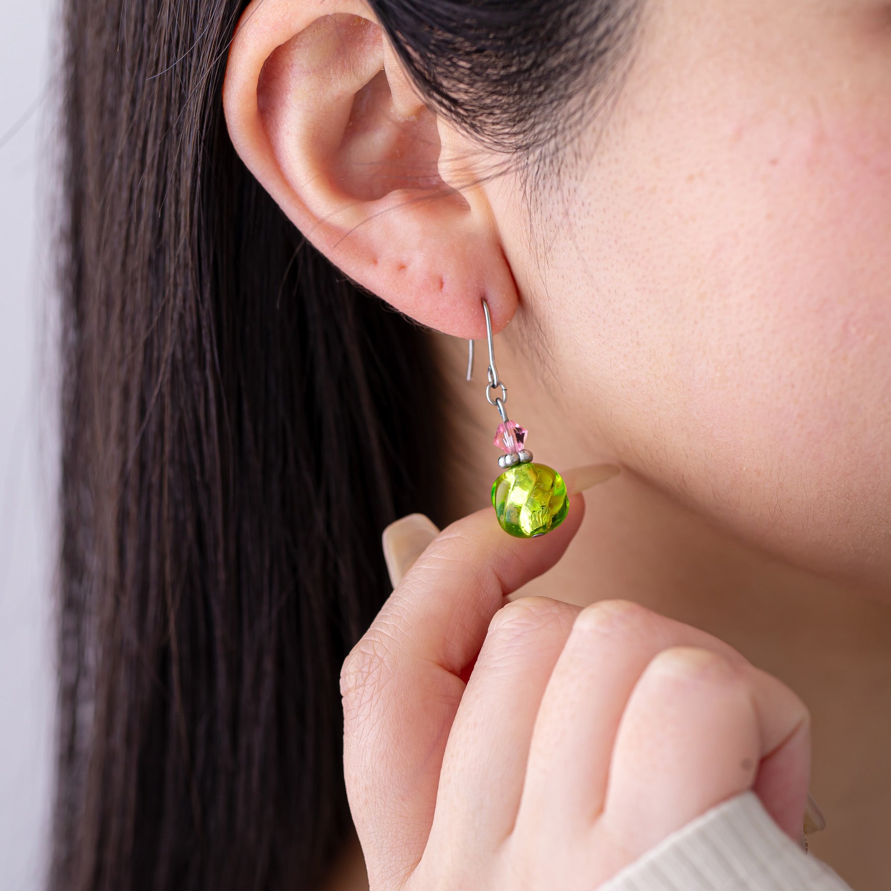 概念アクセサリー】ワンドロップピアス/イヤリング〜piacetto