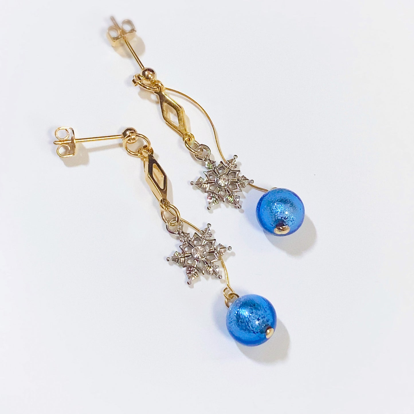 イメージチャーム&ベネチアガラス ドロップピアス/イヤリング