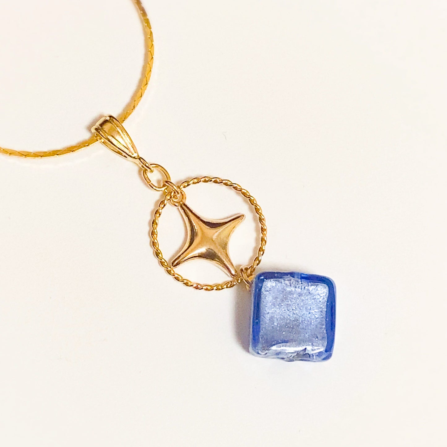 ベネチアガラス&イメージチャーム ネックレス