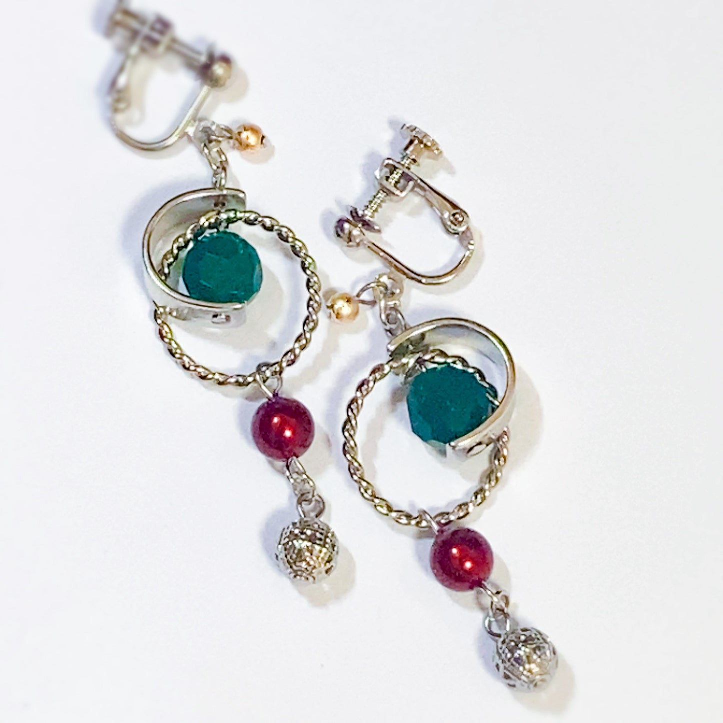 イメージチャーム&ベネチアガラス ドロップピアス/イヤリング