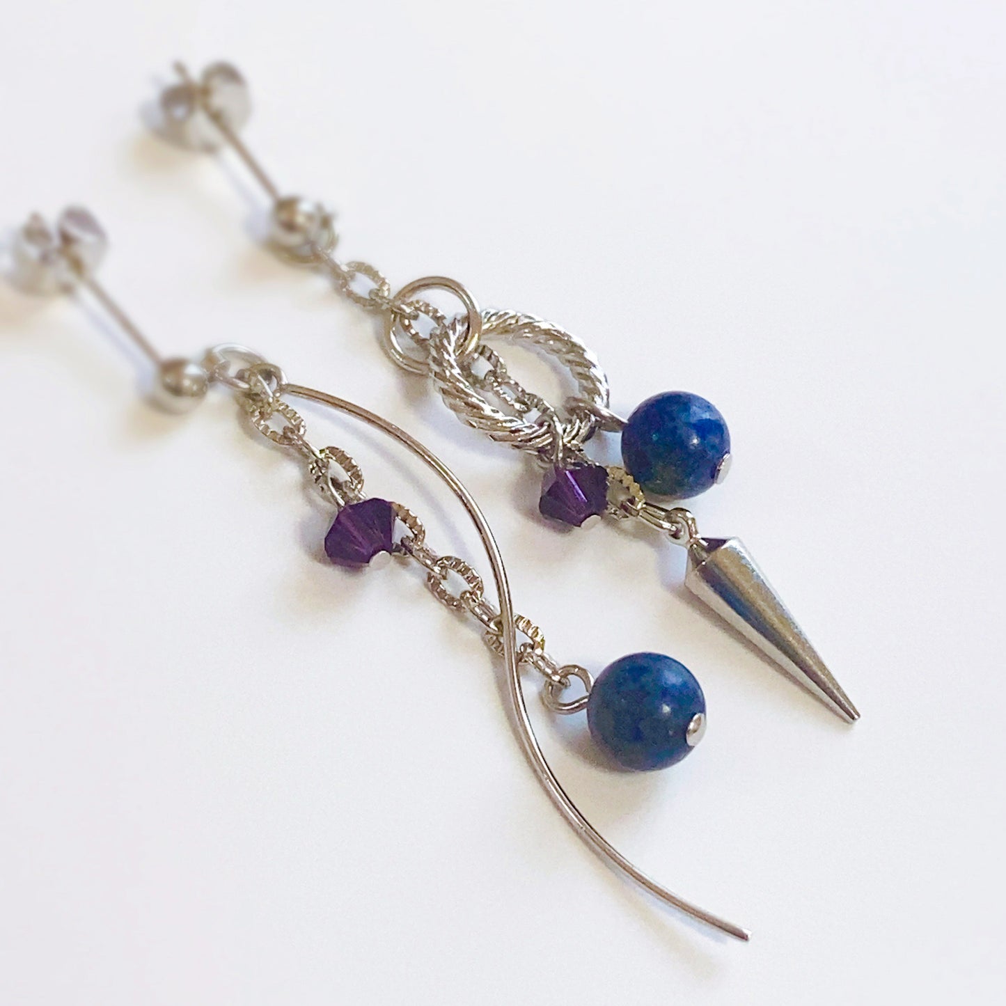 イメージチャーム&ベネチアガラス ドロップピアス/イヤリング