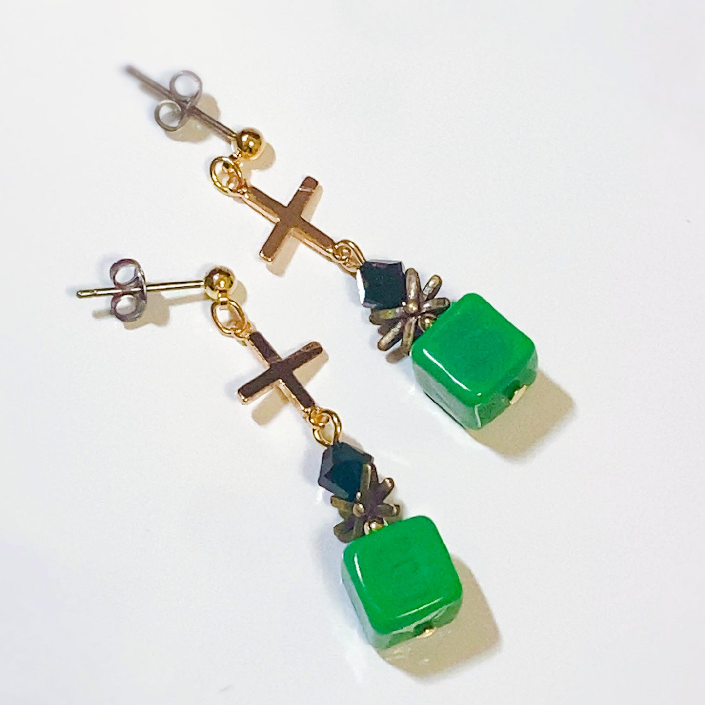 イメージチャーム&ベネチアガラス ドロップピアス/イヤリング