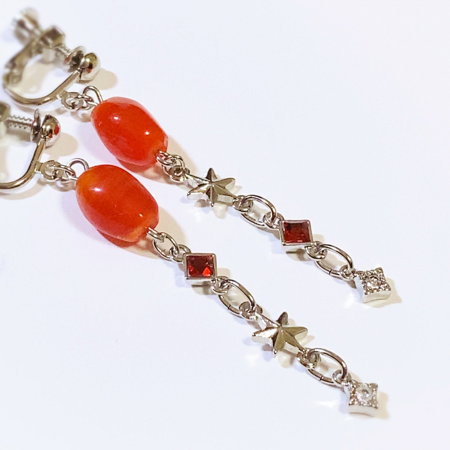 イメージチャーム&ベネチアガラス ドロップピアス/イヤリング