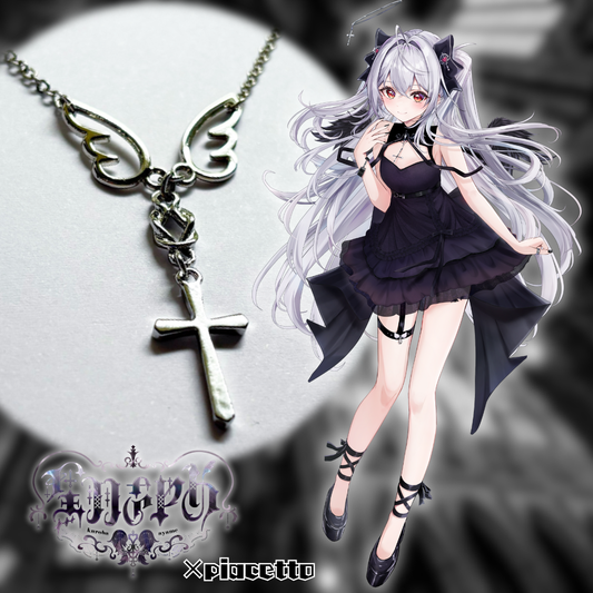 【黒羽あやめ】イメージネックレス